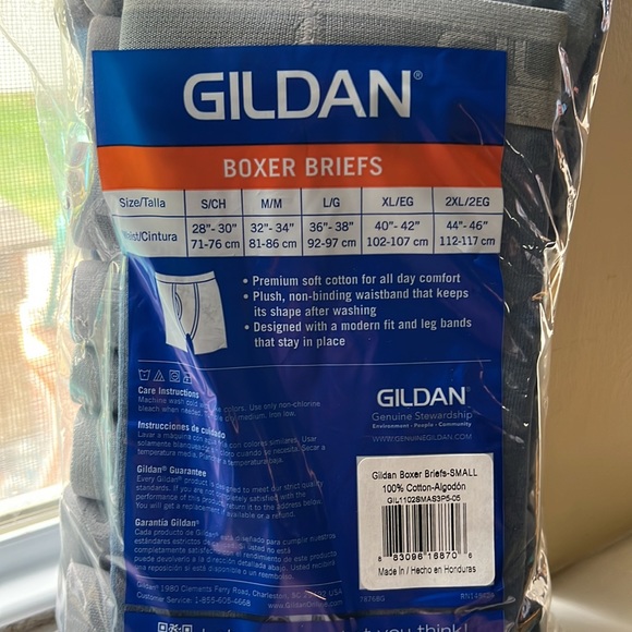 Gilden five pack boxer briefs size small 28–30 premium cotton comfort. - Picture 6 of 7